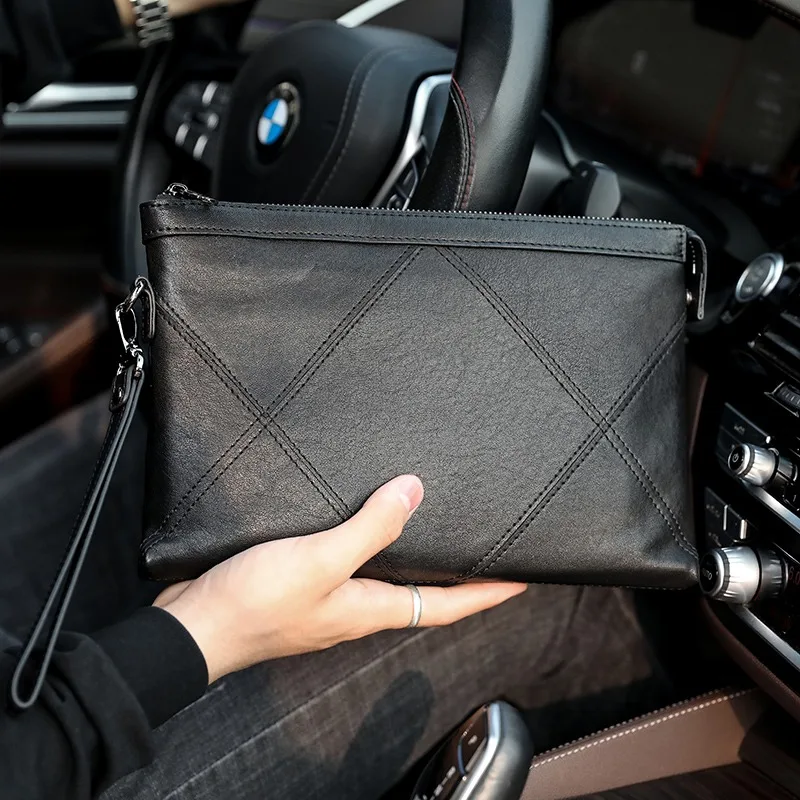 Men'S Accessories Wallet - Мужская сумка-клатч из натуральной кожи SENOFAN,