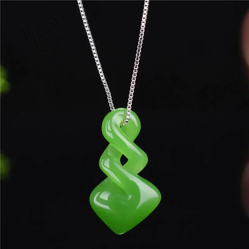 Men Accessories For Hand - Натуральный нефрит Hetian зеленого цвета, кулон,