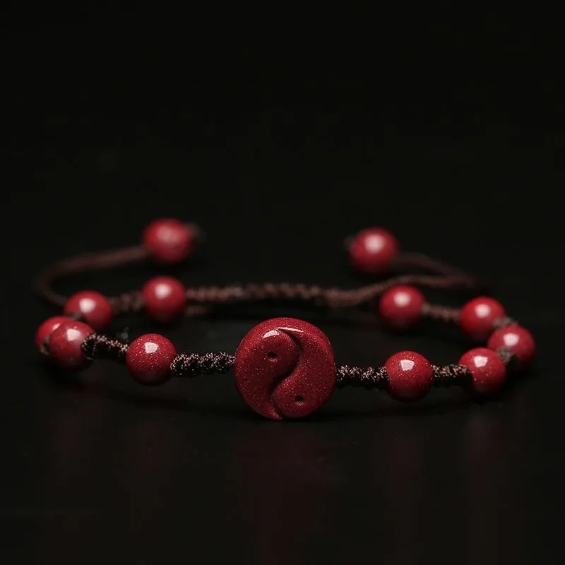 Bracelet Beaded Men - Индивидуальный браслет из натуральных красных бусин