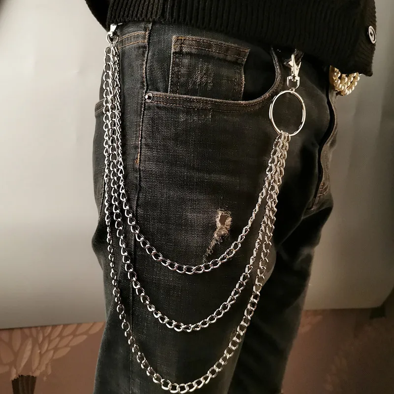 Men'S Accessories Wallet - Металлическая цепочка-ремень в стиле панк с