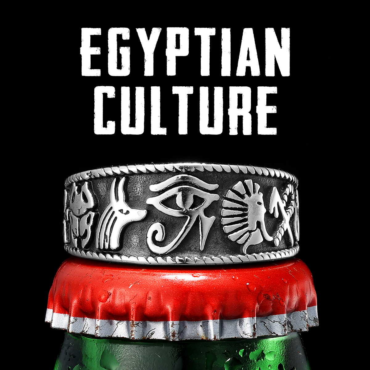 Men'S Accessories Jewelry Egypt - Египетский фараон Глаз Гора мужские кольца