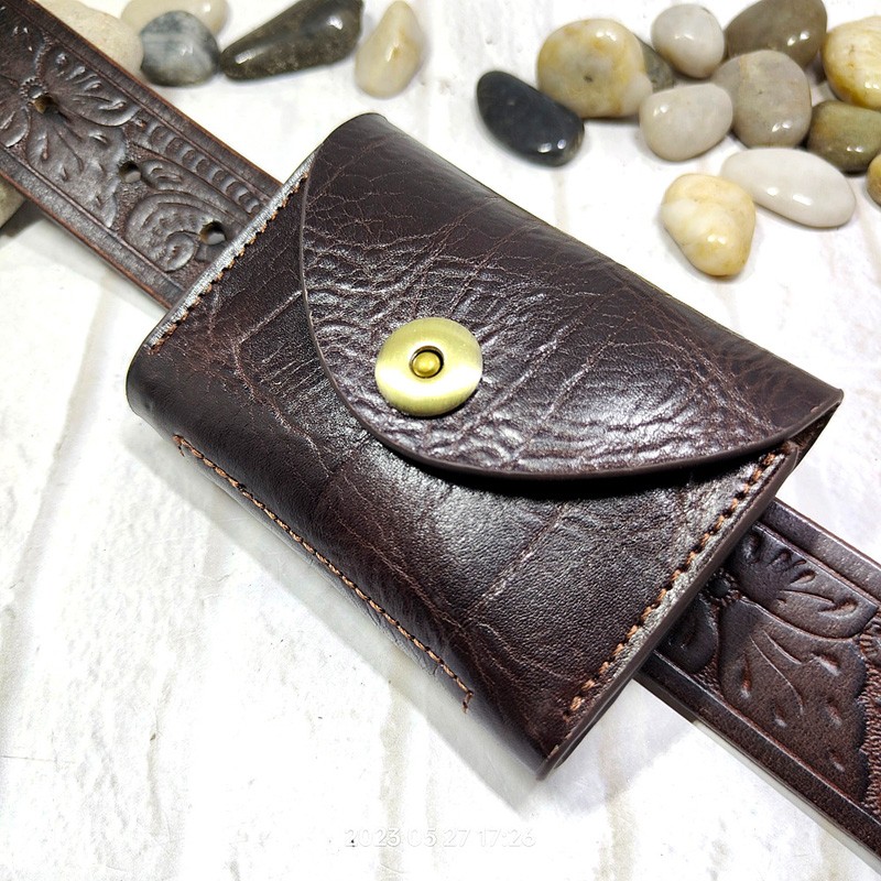 Men'S Accessories Wallet - Поясная мини-сумка Blongk из натуральной кожи