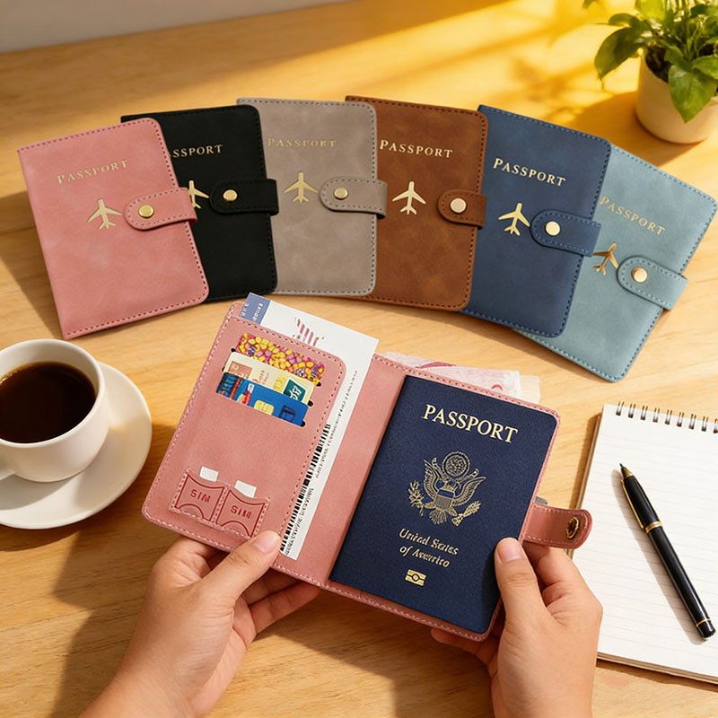 Men'S Accessories Wallet - Кожаный чехол-обложка для паспорта и документов,