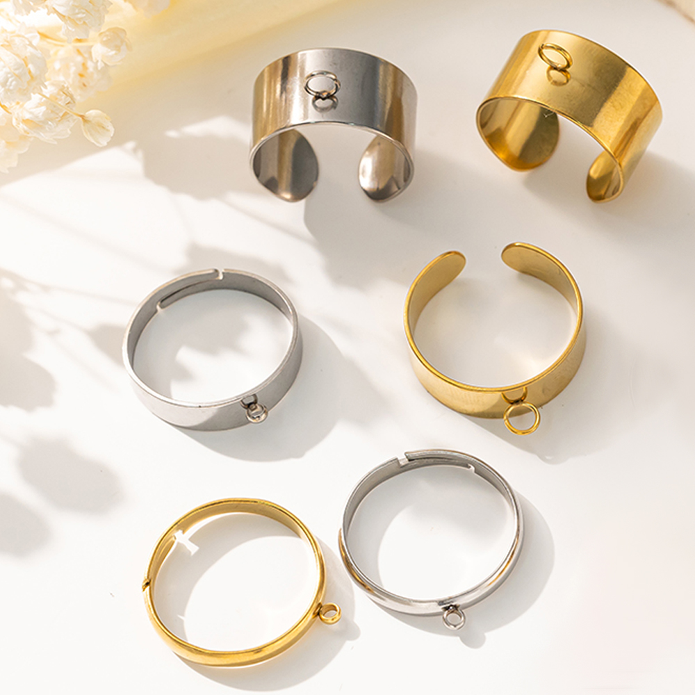 Men Accessories Ring - 5 шт./лот, открытые регулируемые кольца из