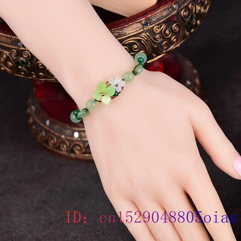 Зеленый нефритовый цветок брас – обзор и цена Bracelet Beaded Men