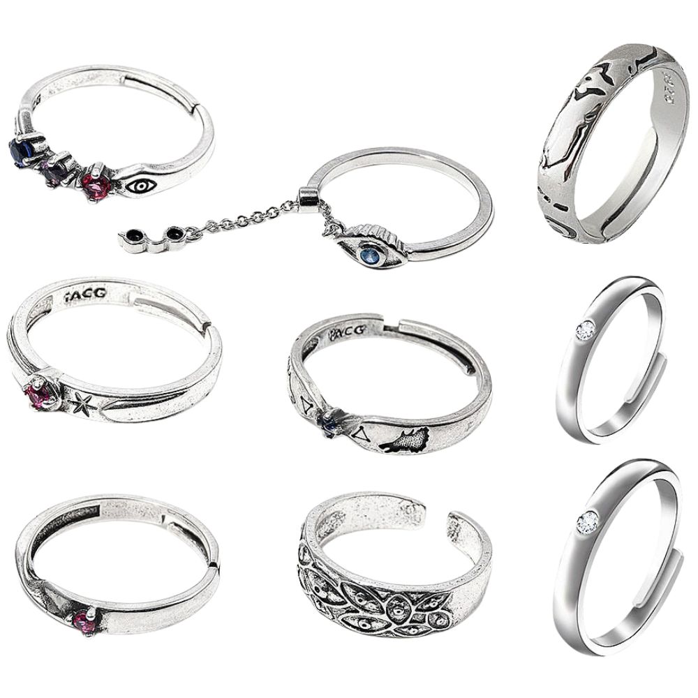Кольца в стиле аниме JJK, коль – обзор и цена Men Accessories Ring