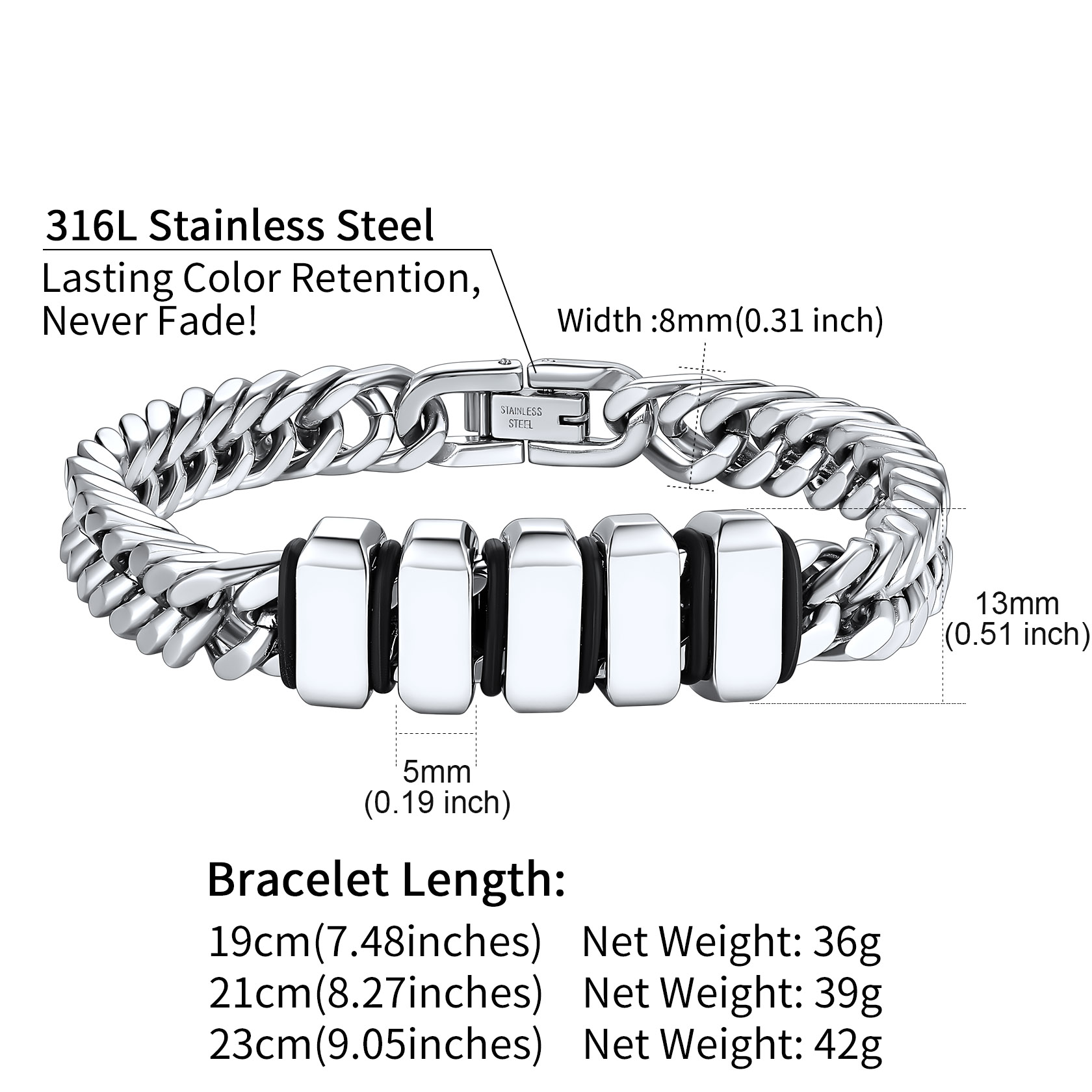 U7 Индивидуальные семейные бра – обзор и цена Bracelet Beaded Men
