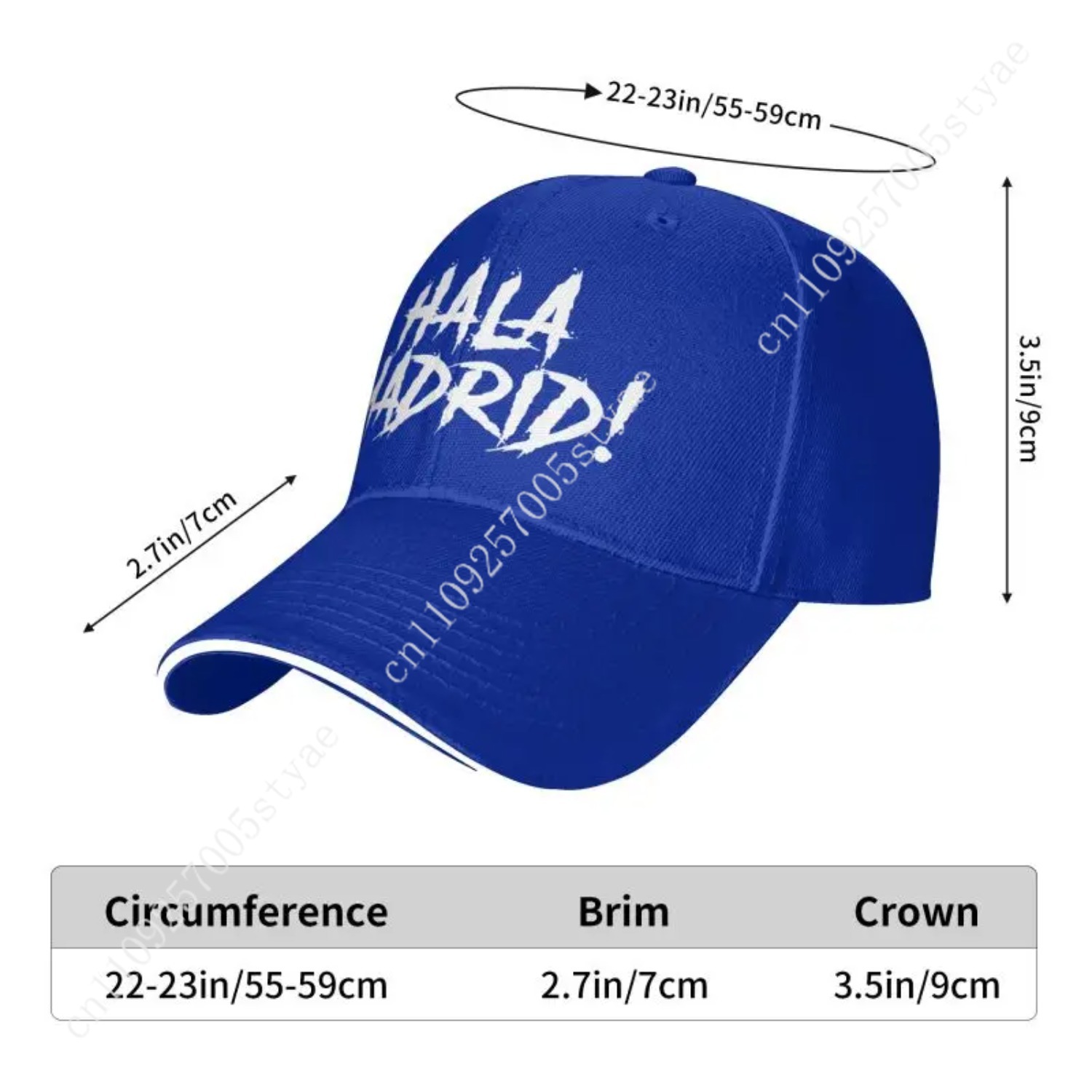 Бейсболка Hala Madrid с принто – обзор и цена Hat Snapback Cap