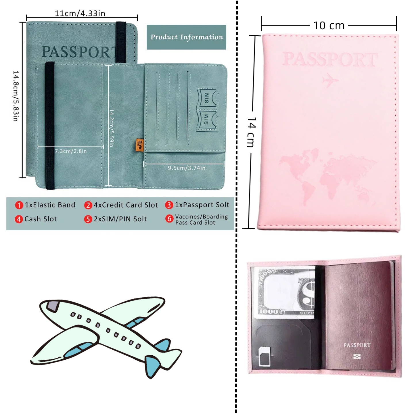 Винтажный RFID-чехол для паспо – обзор и цена Men'S Accessories Wallet