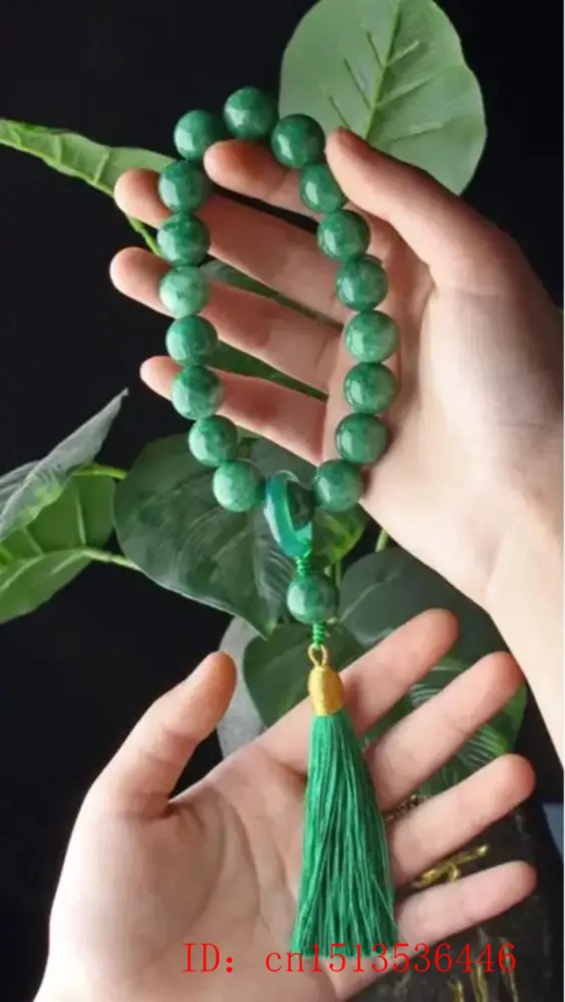 Зеленый нефритовый камень 12 м – обзор и цена Bracelet Beaded Men